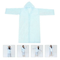 UNOMOR EVA Reusable Rainwear Rain Poncho Adult for Travel 1Pack