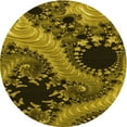 thumbnail image 1 of Ahgly Company Machine Washable Indoor Round Transitional Orange Gold Area Rugs, 8' Round, 1 of 7