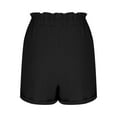 thumbnail image 5 of HomeDM Women's Shorts with Pockets, Casual Elastic Waist Loose Fit Lounge Shorts - Black/XL, 5 of 6