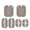 Clear Gray, variant on Case for Nothing Headphone (a)2026, TPU Clear Ear Cups Cover Shell Covers Replacement
