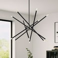 thumbnail image 6 of 47007-04 Livex Lighting Soho - 12 Light Large Chandelier-35.5 Inches Tall and 36 Inches Wide-Black Finish, 6 of 17