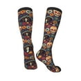 thumbnail image 4 of Balery Skulls And Flowers Fun Novelty Socks Men'S Women'S Crew Socks Funny Crazy Novelty Socks Quirky And Cool Socks, 4 of 9