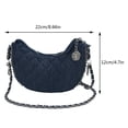 thumbnail image 4 of Bolso de mensajero para mujer, suave y duradero, con axila de vaquero para mujer (azul oscuro), 4 of 8