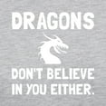 thumbnail image 3 of CafePress - Dragons Dont Believe Long Sleeve T Shirt - Womens Baseball Tee, 3 of 4