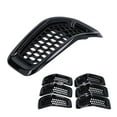 thumbnail image 3 of M Buder 7 Piezas Insertos de Parrilla Frontal para Automóvil Kit de Protección Estilo Deportivo, Color Negro Brillante (28 cm / 11 inches), 3 of 9