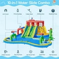 thumbnail image 5 of Yaheetech Double Lane Inflatable Water Slide with Storage Bag for Backyard, Blue/Green, 5 of 7