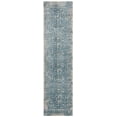 thumbnail image 2 of SAFAVIEH Vintage Persian Raphael Floral Bordered Polyester Runner, Blue/Ivory, 2'2" x 12', 2 of 7