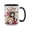 white, variant on 15oz Cute Kitten Floral Mug - Adorable Kittens Among Vibrant Flowers Ceramic Coffee Cup, 15 Ounce, Ideal Gift for Animal Lovers