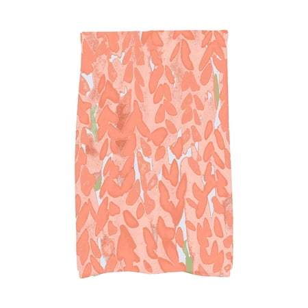 Simply Daisy s Flower Bell 16x25 inch Peach Floral Kitchen Towel