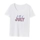 thumbnail image 3 of Camiseta para mujer Yuyangstore verano casual elegante deportiva básica, 3 of 7