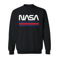 thumbnail image 2 of NASA Nasa Red Blue Stripes Sweatshirt Men -NASA Designs, Male Large, 2 of 4