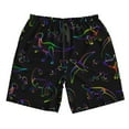 thumbnail image 4 of Bixox Men's Dinosaur printing Casual Classic Fit Short Summer Beach Shorts, 4 of 6