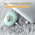 thumbnail image 5 of 1 Pcs 1200mAh USB Rechargeable Electric Hand Warmer, Winter Single-Side Heating 5V Long-Life Pocket Power Bank 2 In 1, For Camping, Hiking, Hunting, Warm Tech Gifts, 5 of 8