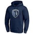 thumbnail image 2 of Men's Fanatics Navy Sporting Kansas City Logo Pullover Hoodie, 2 of 3