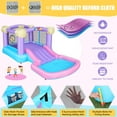 Inflatable Pink Bounce House for Kids 28 with Ball Pit, 161x82x63 All