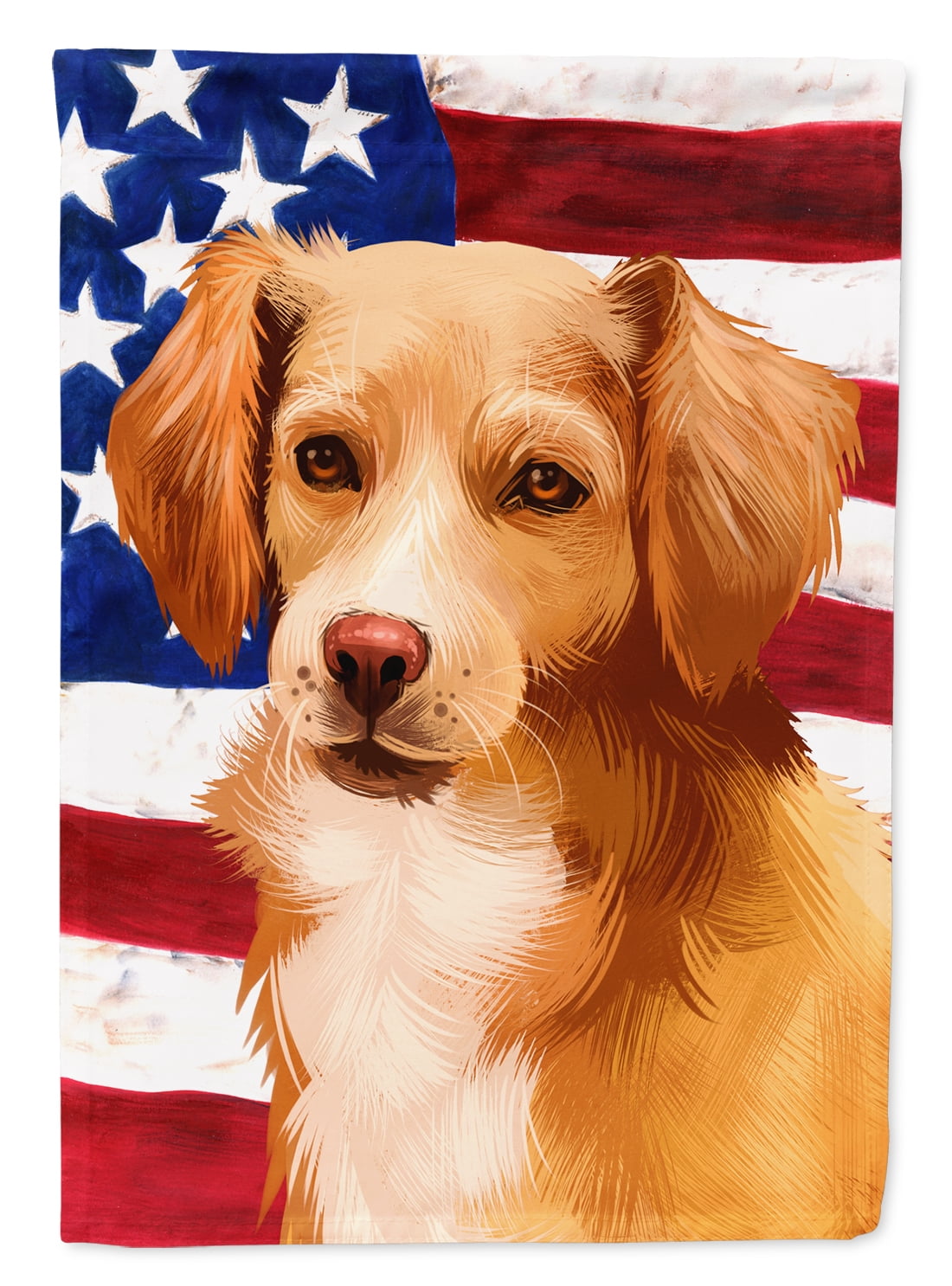 Alopekis Dog American Flag Garden Flag - Walmart.com - Walmart.com