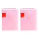 thumbnail image 1 of 2X A5 Papel 20 Hoja Bolsillos de Archivo Carpeta de Plastico de Documentos, Rosa, 1 of 4
