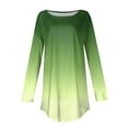 thumbnail image 6 of kytmyeq Women's Loose Round Neck Gradient Print Long Sleeve T-Shirt Top Pullover, 6 of 6