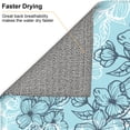 thumbnail image 6 of YFYANG Absorbent Dish Drying Mat for Kitchen, Reusable Retro Floral Texture Pattern Microfiber Dish Mat, 16 x 18 inch, 6 of 9