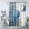 thumbnail image 1 of 180*180cm Rideau De Douche Impermable Avec Crochets (patchwork Bleu), Haute Qualit, Anti-moisissure, Facile Nettoyer, Belles Impressions, 1 of 5