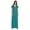 Teal Green, variant on Inkmeso Wrap Style Jersey Maxi Dress Gathered Waist Summer Casual Classic Long Dress