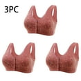 thumbnail image 2 of fheaev 3 Pack Front Closure Bras For Women Plus Size Post Surgery Brassiere Full Coverage No Underwire Wireless Snap Closing Convenient Everyday Bra Front Button Older Women Front Buckle Corset Bra, 2 of 6