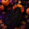 thumbnail image 4 of UNLLLL Halloween Large Rose Headband with Sheer Overlay, Gothic Bride Hair Accessory, Fancy Dress Costume Prop, for Themed Parties and Events (Orange), 4 of 7