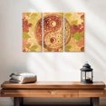 thumbnail image 2 of Elephant Stock Autumn Colors Yin Yang Wall Art - Horizontal Multi Panel Canvas - Living Room Wall Decor - Wellness Multi Panel - Brown And Yellow Decor - 23" x 14", 2 of 4