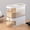 11 Clear, variant on 11Lbs Rice Dispenser, Large Grain Container Storage with Lid Measuring Cylinder Proof Household Cereal Dispenser Bucket for Kitchen Soybean Corn,Brown