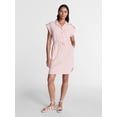 thumbnail image 3 of Time and Tru Women's Utility Shirtdress, Sizes XS-XXXL, 3 of 6