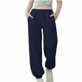 thumbnail image 2 of Pantalones largos para niños, pantalones deportivos para correr, pantalones largos de entrenamiento informales, pantalones deportivos para niñas, 2 of 8