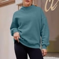 thumbnail image 5 of Uootdi Women Fall Clothes Womens Oversized Turtleneck Long Sleeve Solid Color Sweatshirts Pullover Hoodies Tops Trendy, 5 of 10
