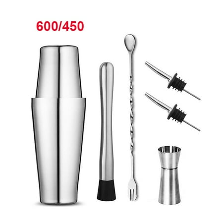 

Dechoicelife 550ml/750ml Stainless Steel Cocktail Shaker Martini Boston Shaker Bartender Drink Party Bar Tools