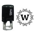 thumbnail image 1 of Printtoo Alphabet W Monogram Octagon Celtic Swirl Frame Self Inking Rubber Stamp Office Stationary, 1 of 7