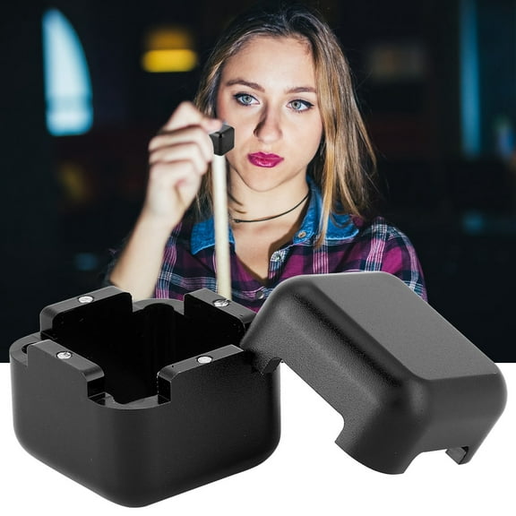 OTVIAP Snooker Chalk Holder,Tip Chalk Holder,Aluminum Portable Mini Tip Chalk Holder Billiard Pool Chalks Carrier Case
