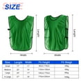 thumbnail image 2 of Scrimmage Training Vest 27x18" Soccer Jersey Sport Team Pinnies, Green 6 Pack, 2 of 6