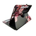 thumbnail image 3 of Flower Black for Walmart Onn 7-inch Tablet Case Universal Android Cases 360 Rotating Folio Stand Protector Pu Leather Cover Travel e-reader Card Cash Slots Multiple Viewing Angles, 3 of 5