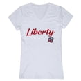 thumbnail image 1 of W Republic 555-129-WHT-03 Liberty University T-Shirt Script pour Femmes, Blanc - Large, 1 of 1