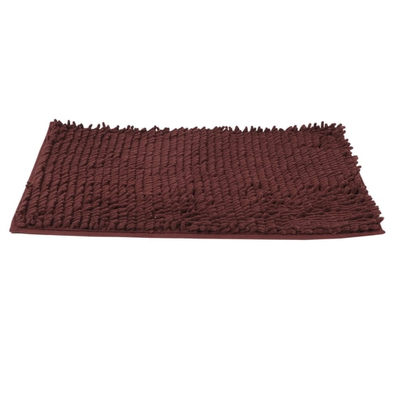 OUNONA Coffee Color Indoor Door Mat with Water Absorption and Non- Backing, Floor Rug for Entryway