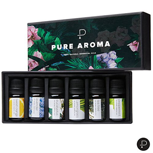  ArtNaturals Aromatherapy Top-6 Essential Oil Set - (6 x 10ml  Bottles) - 100% Pure of The Highest Therapeutic Grade - Premium Gift Set –  Lavender, Peppermint, Tea Tree, Eucalyptus : Health & Household