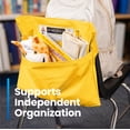 thumbnail image 4 of Seat Sack Student Chair Storage Pocket - 19", Single Pocket, Classroom Organizer for Student Desks, Durable Over-the-Chair Storage, Yellow, 10-Pack, 4 of 9