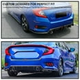 thumbnail image 3 of Spec-D Tuning Glossy Black Rear Diffuser Bumper Lip Spoiler Compatible with 2016-2020 Honda Civic Sedan, 3 of 7