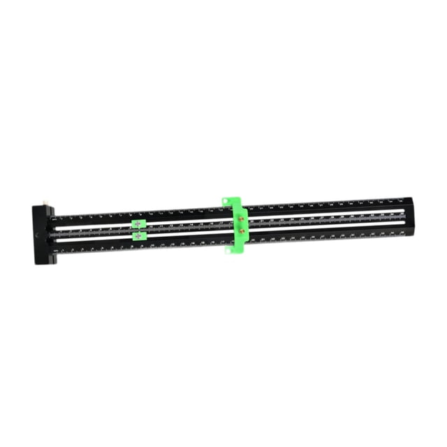 Regla T perfecl deslizante de Aleación de aluminio para oficina en casa Verde 35cm