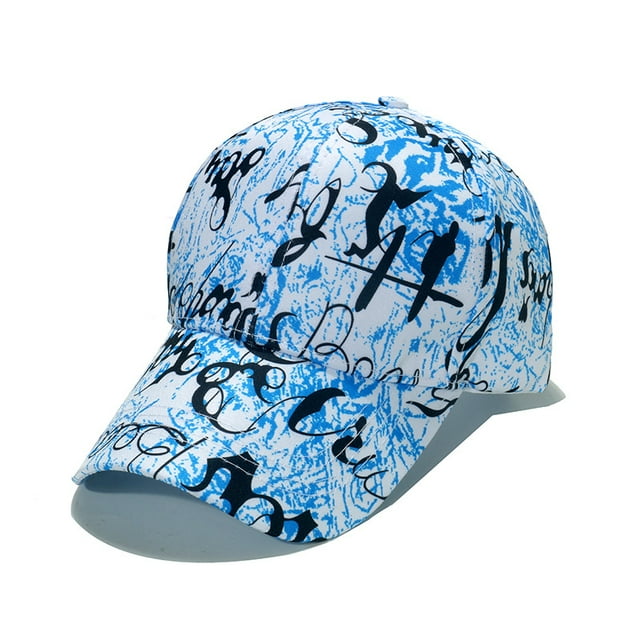 Gorra de béisbol estilo camionero de poliéster con estampado de graffiti