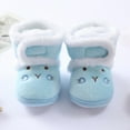 thumbnail image 1 of Lovebay Baby Winter Boots Infant Toddler Bear Shoes Girls Boys First Walkers Warm Snowfield Booties Boot Blue 6-12 Months, 1 of 9