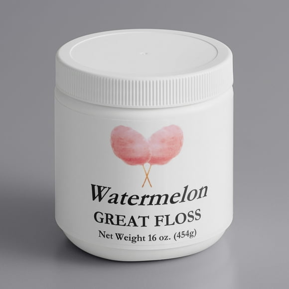 Great Western Great Floss 1 lb. Pink Watermelon Cotton Candy Concentrate Sugar