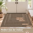 thumbnail image 2 of Tapete para puerta BEQHAUSE 81x122 cm antideslizante, lavable, beige, 2 of 9