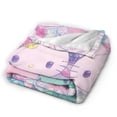 thumbnail image 3 of Hello Kitty Blanket, Super Soft Throw Blanket, Cozy Flannel Blankets For Boys Girls, Warm Blankets For Couch Sofa Bed, 40"X30", 3 of 9