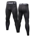 thumbnail image 4 of 2 Pack Hombres Leggings de secado rápido Mallas de compresión Entrenamiento de gimnasio Fitness Pant Abanopi Medias deportivas, 4 of 7