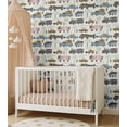 thumbnail image 5 of S4Sassy Peel & Stick Vinyl Wallpaper, Vehicle Print Wallpaper Contact Paper Waterproof - White, 25"X 120", Textured Finish, Removable Walls Covering For Kids Room Wall Decor, Baby Room, Playroom, 5 of 8